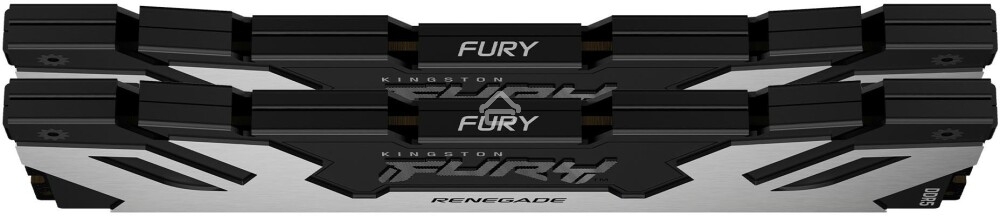 Оперативная память Kingston Fury Renegade Silver, DDR5, 96Gb (2x48GB), 6000MHz, CL32, DIMM, с радиаторами, серебристый/черный