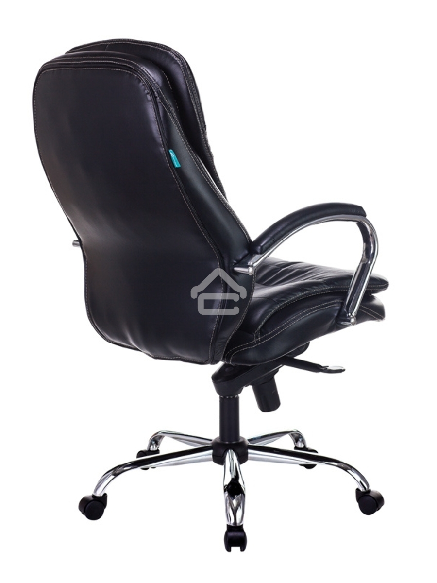 Кресло руководителя Бюрократ T-9950/BLACK-PU сиденье черный, искусственная кожа, крестовина хром