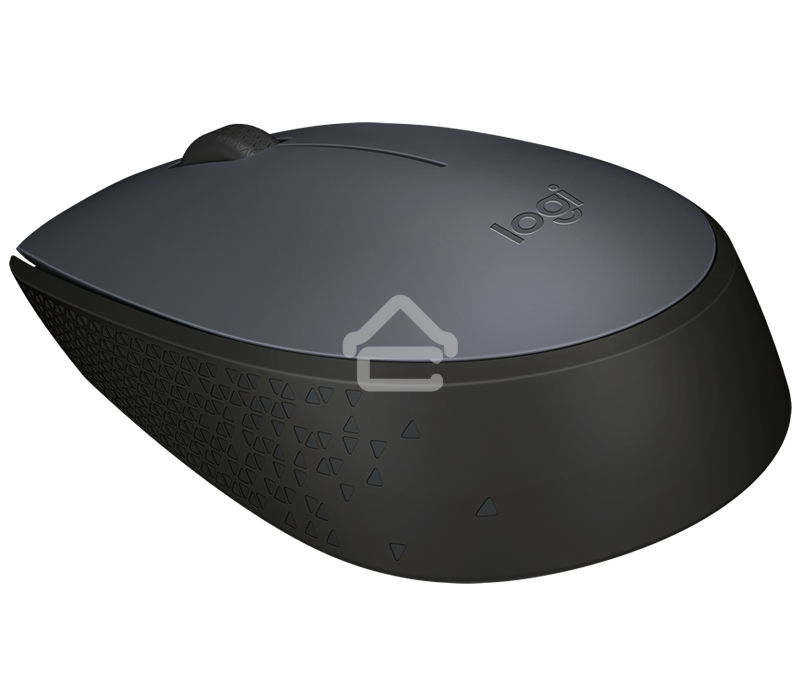 Мышь беспроводная Logitech M170 черный/темно-серый, 1000 dpi, радиоканал, USB, кнопки - 3