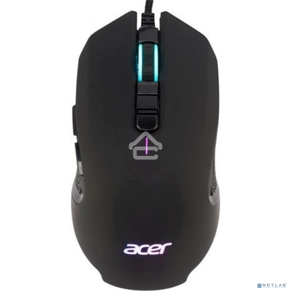 Мышь проводная Acer OMW160 черный, 6400 dpi, USB, кнопки - 8