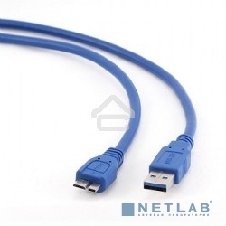 Кабель USB 3.0 для соед. 1.8м А-microB (5 pin) Gembird PRO позол.конт., пакет CCP-mUSB3-AMBM-6