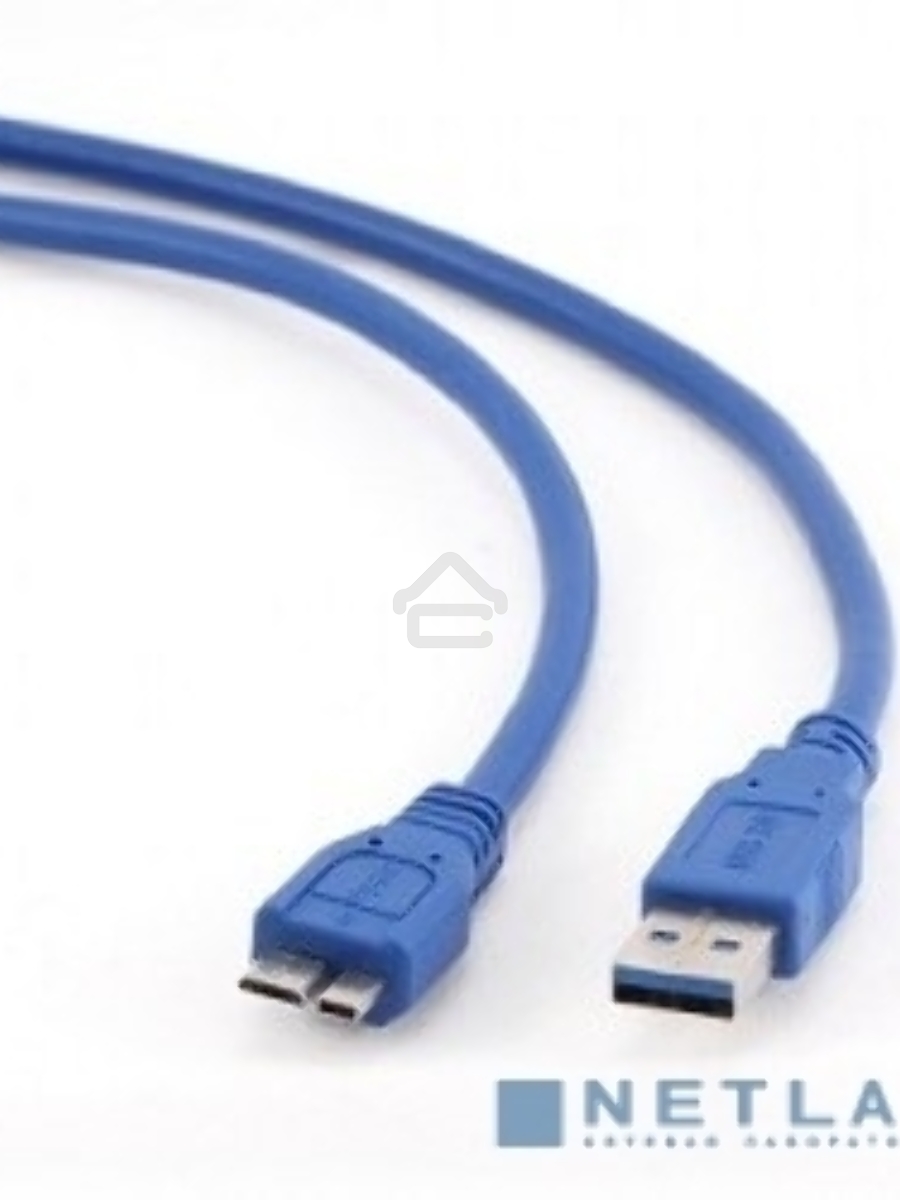 Кабель USB 3.0 для соед. 1.8м А-microB (5 pin) Gembird PRO позол.конт., пакет CCP-mUSB3-AMBM-6