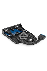 Планка USB на переднюю панель ExeGate U3H-627S, 3,5