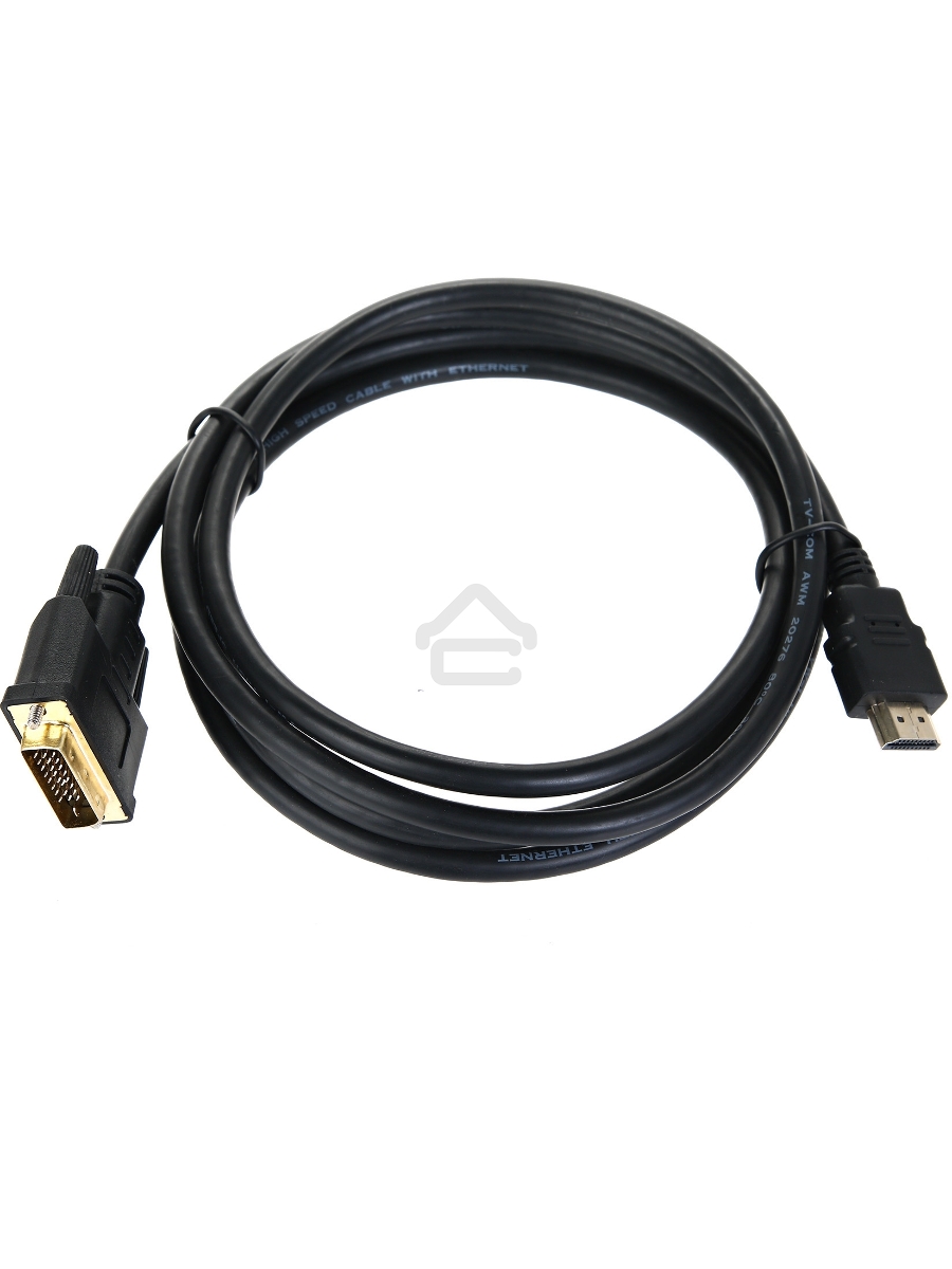 Кабель HDMI to DVI-D (19M -25M) 2м, TV-COM <LCG135E-2M>