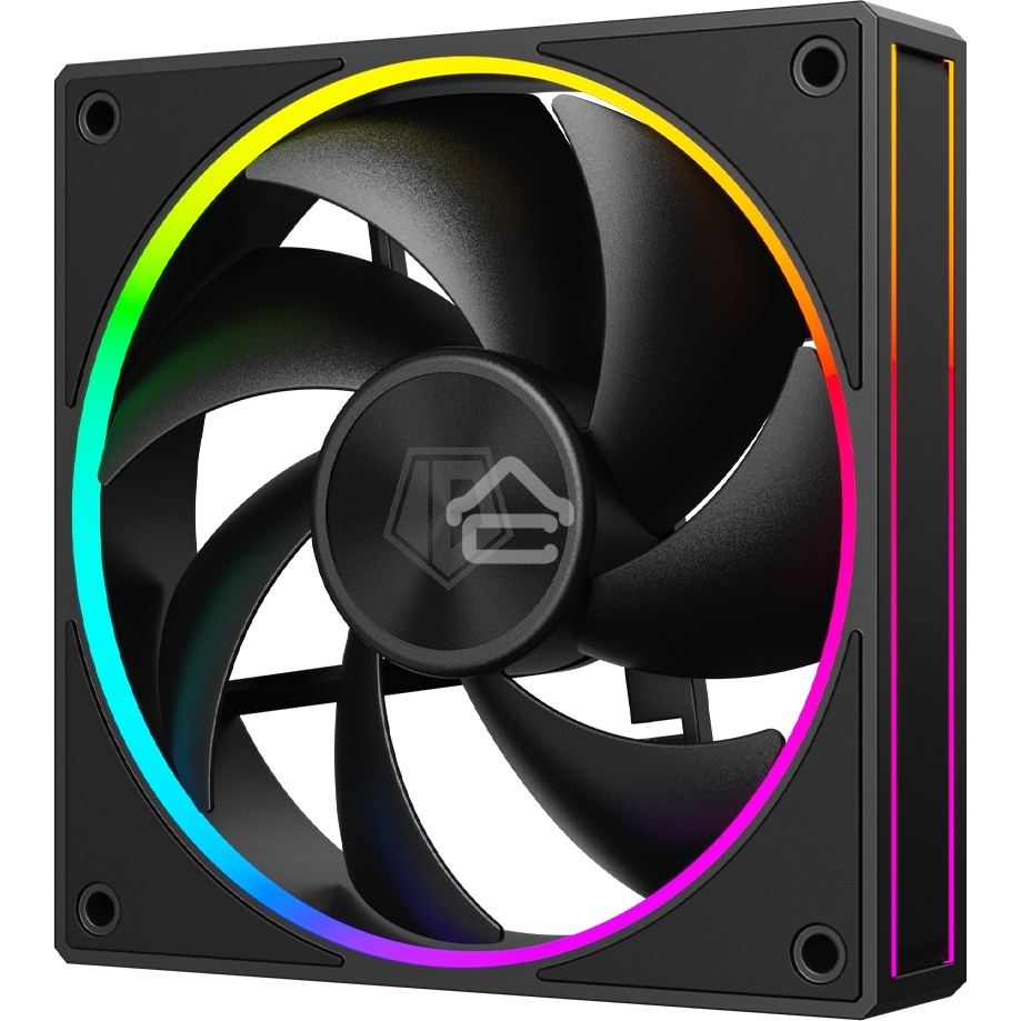 Вентилятор для корпуса ID-Cooling AF-127-ARGb-K черный, 120 мм, 2000 об/мин, 29.9 дБ, 4 pin