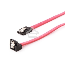 Кабель интерфейсный SATA Cablexpert CC-SATAM-DATA90, 50 см, угловой разъем, 7pin/7pin, защелка, пакет