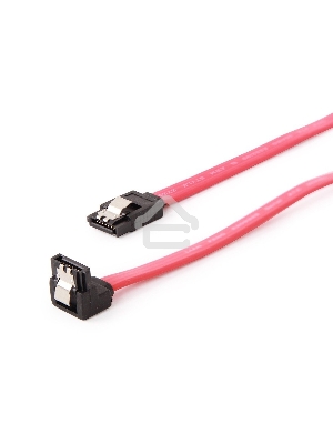 Кабель интерфейсный SATA Cablexpert CC-SATAM-DATA90, 50см, угловой разъем, 7pin/7pin, защелка, пакет