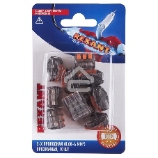 Соединительная клемма многоразовая, 3-х проводная, прозрачная (0,08-4 мм²), (10шт.) Rexant