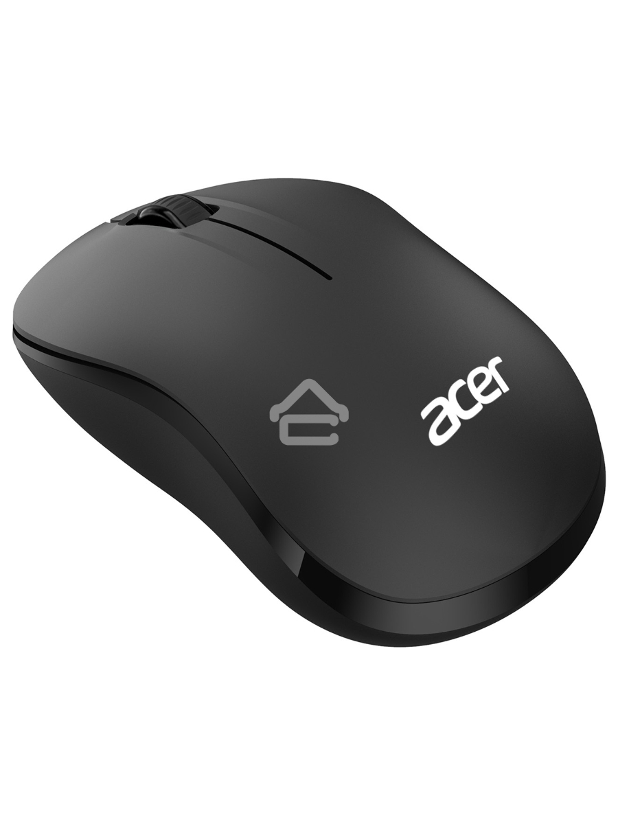 Мышь беспроводная Acer OMR160 черный, 1200 dpi, радиоканал, USB, кнопки - 3