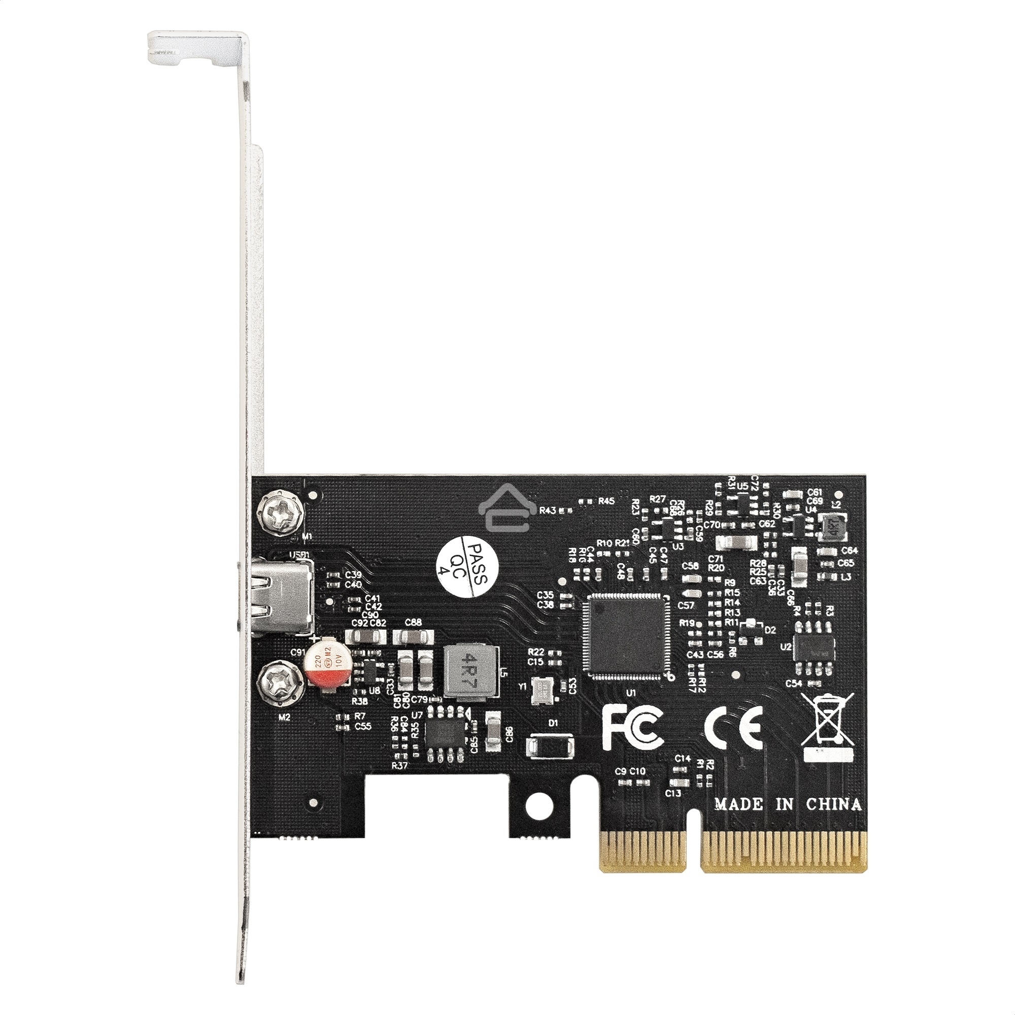 Контроллер ExeGate EXE-321 EX293839RUS (PCI-E x4 v3.0, 20Gbps (USB3.2 GEN2x2) Type-C ext., ASMedia Chipset ASM3242)