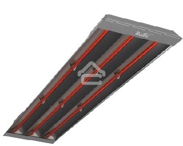 Обогреватель инфракрасный Ballu BIH-T-3.0 серый, 3000 Вт, 30 м2