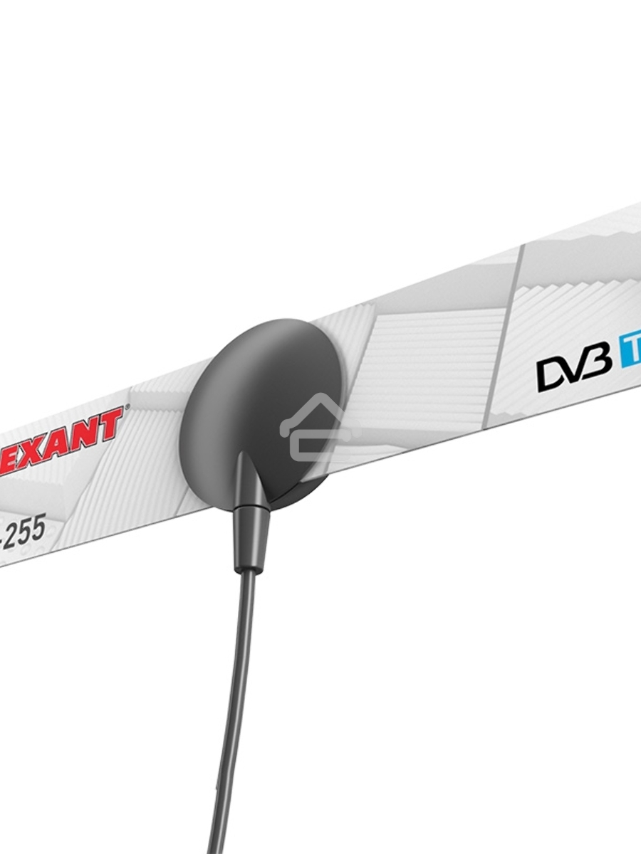 ТВ антенна комнатная для цифрового телевидения DVB-T2 на присоске, RX-255 Rexant