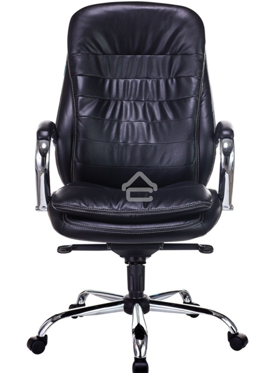 Кресло руководителя Бюрократ T-9950/BLACK-PU сиденье черный, искусственная кожа, крестовина хром