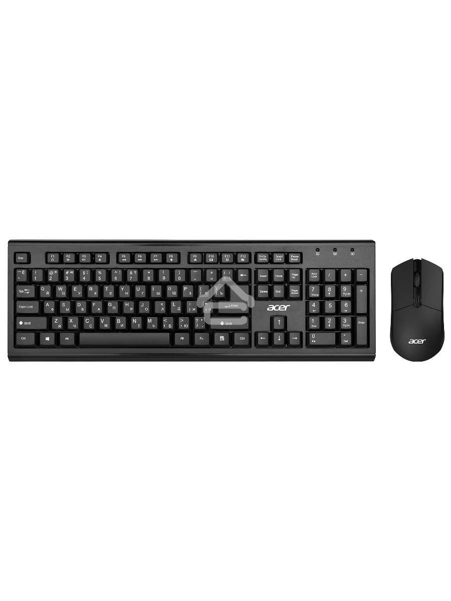 Клавиатура + мышь Acer OKR120 клав:черный мышь:черный USB беспроводная Multimedia