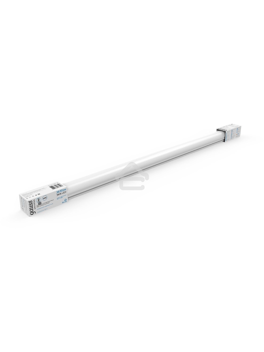 Св-к светодиодный Gauss IP65 1170*60*55мм 36Вт 2500lm 6500К линейн. мат. с возм. соед. в линию 843425336 Gauss