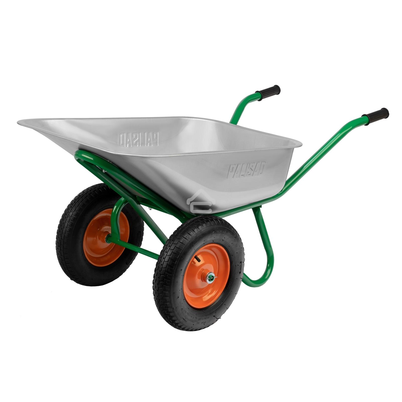 Тачка садово-строительная Palisad 2-х колесная, усиленная, грузоподъемность 320 кг, объем 100 л