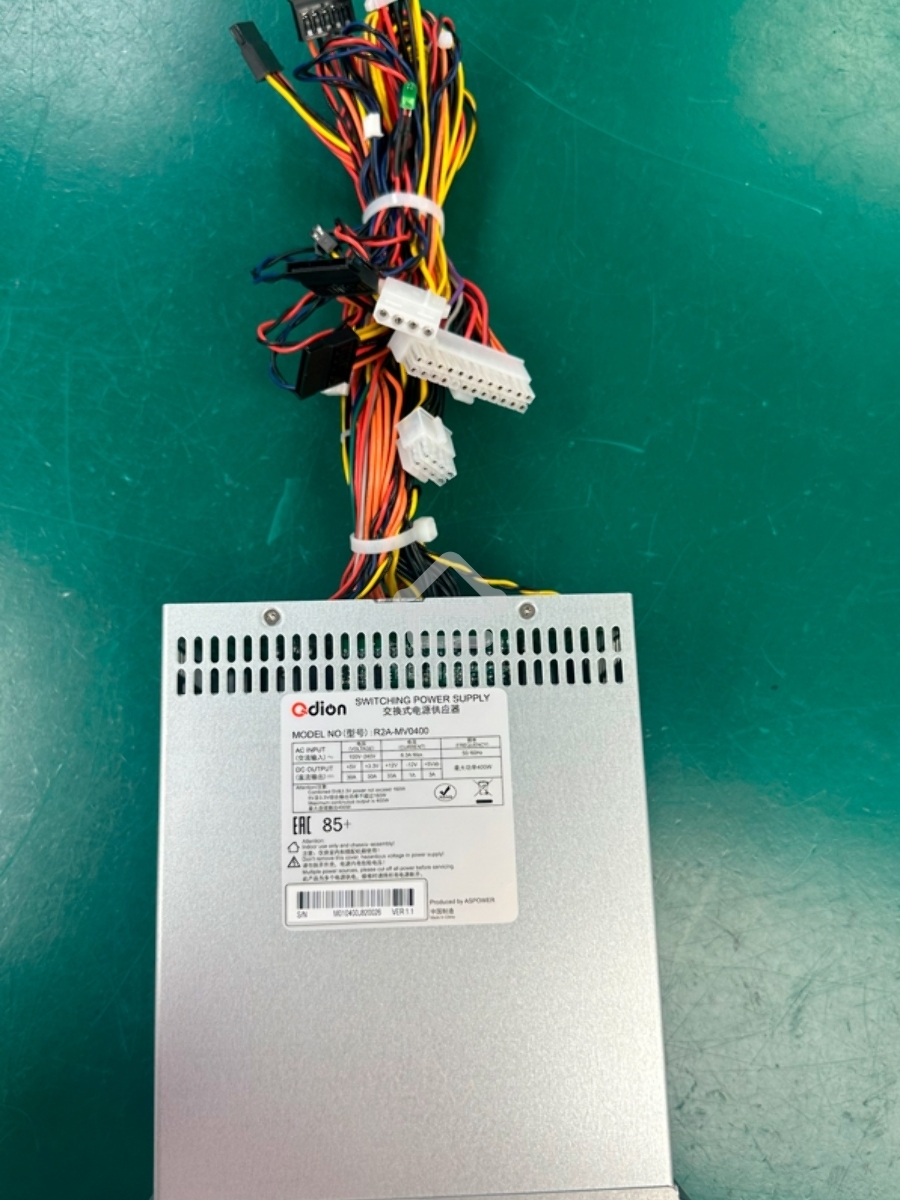 Серверный блок питания  Server power supply Qdion Model R2A-MV0400 P/N:99RAMV0400I1170111 ATX Mini Redundant 400W Efficiency 85+, Cable connector: C14
