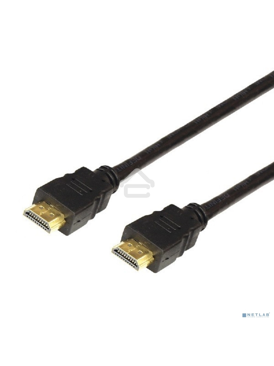 Кабель Rexant HDMI - HDMI 1.4, 10 м, Gold (PVC пакет)
