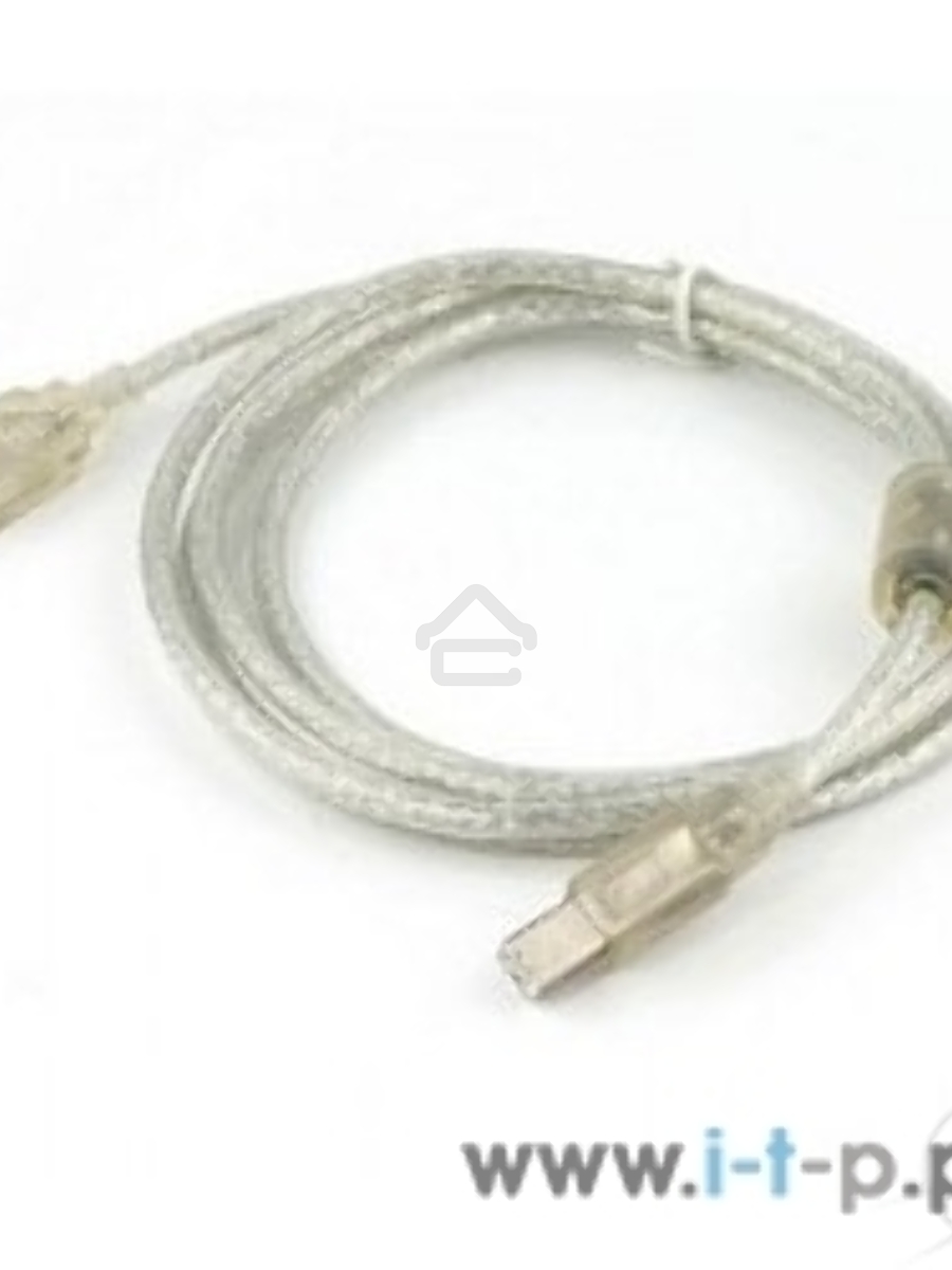 Кабель USB 2.0 Pro Cablexpert CCF-USB2-AMBM-TR-6, AM/BM, 1,8м, экран, феррит.кольца, прозрачный, пакет