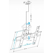 Кронштейн для телевизора Holder PR-101-W белый 32