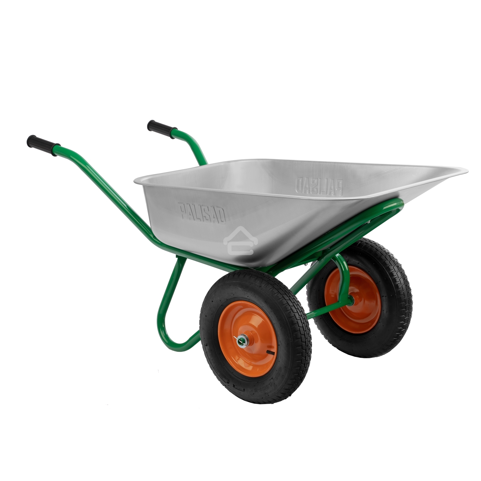 Тачка садово-строительная Palisad 2-х колесная, усиленная, грузоподъемность 320 кг, объем 100 л