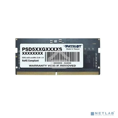 Оперативная память Patriot, DDR5, 32GB (1x32 GB), 4800 MHz, CL40 SO-DIMM