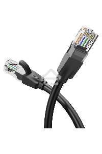 Патч-корд Vention прямой UTP cat.6, RJ45 - 10м. Черный