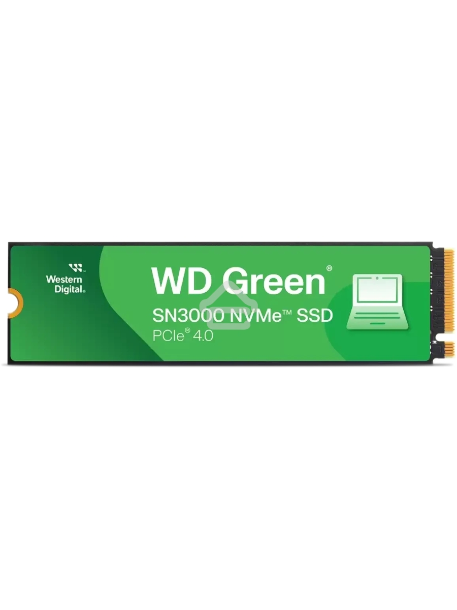Твердотельный диск Western Digital WD Green SN3000, 1TB M.2 2280, PCI-E 3x4, [R/W - 5000/4200 MB/s]