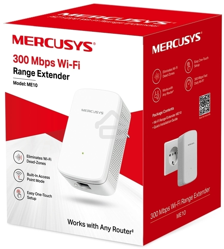 Усилитель Wi-Fi сигнала Mercusys ME10 N300