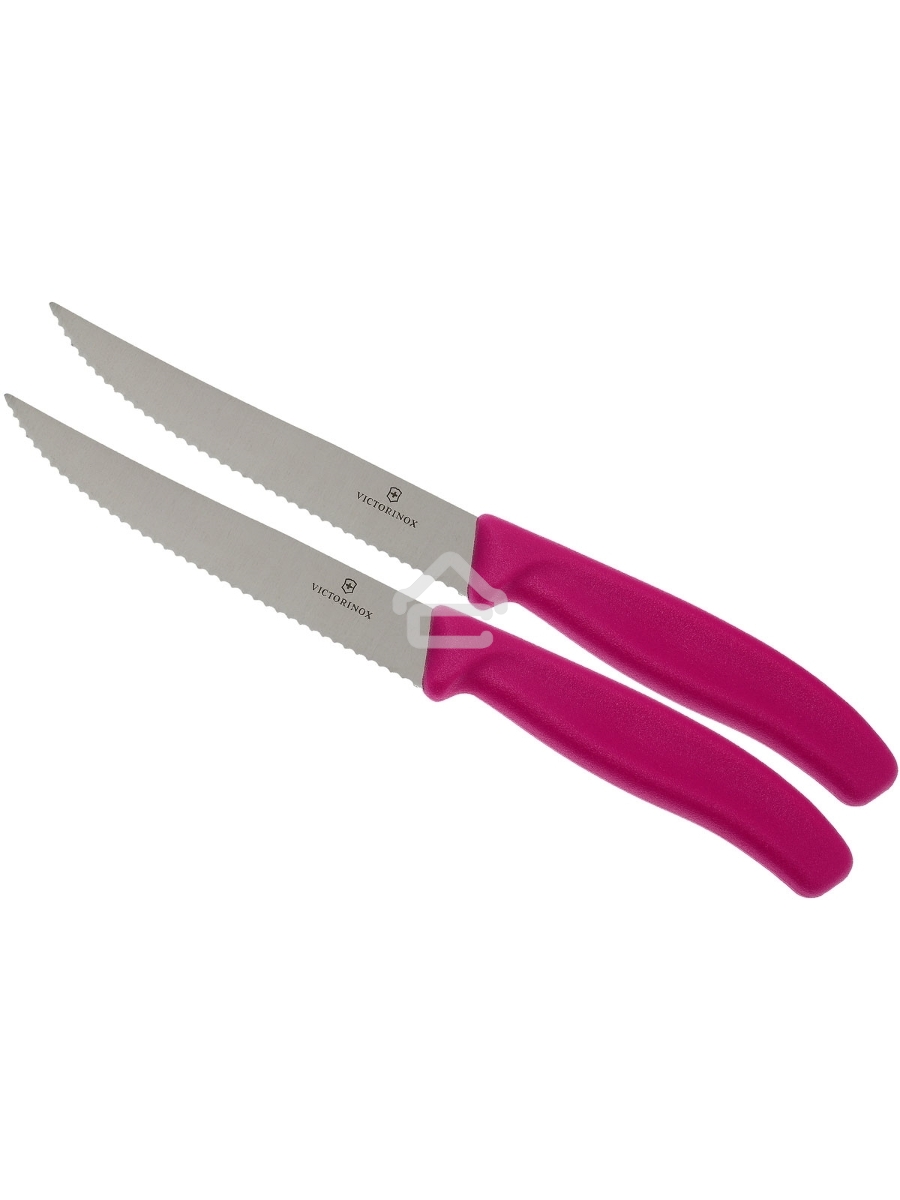 Набор ножей кухон. Victorinox Swiss Classic (6.7936.12L5B) компл.:2шт розовый блистер