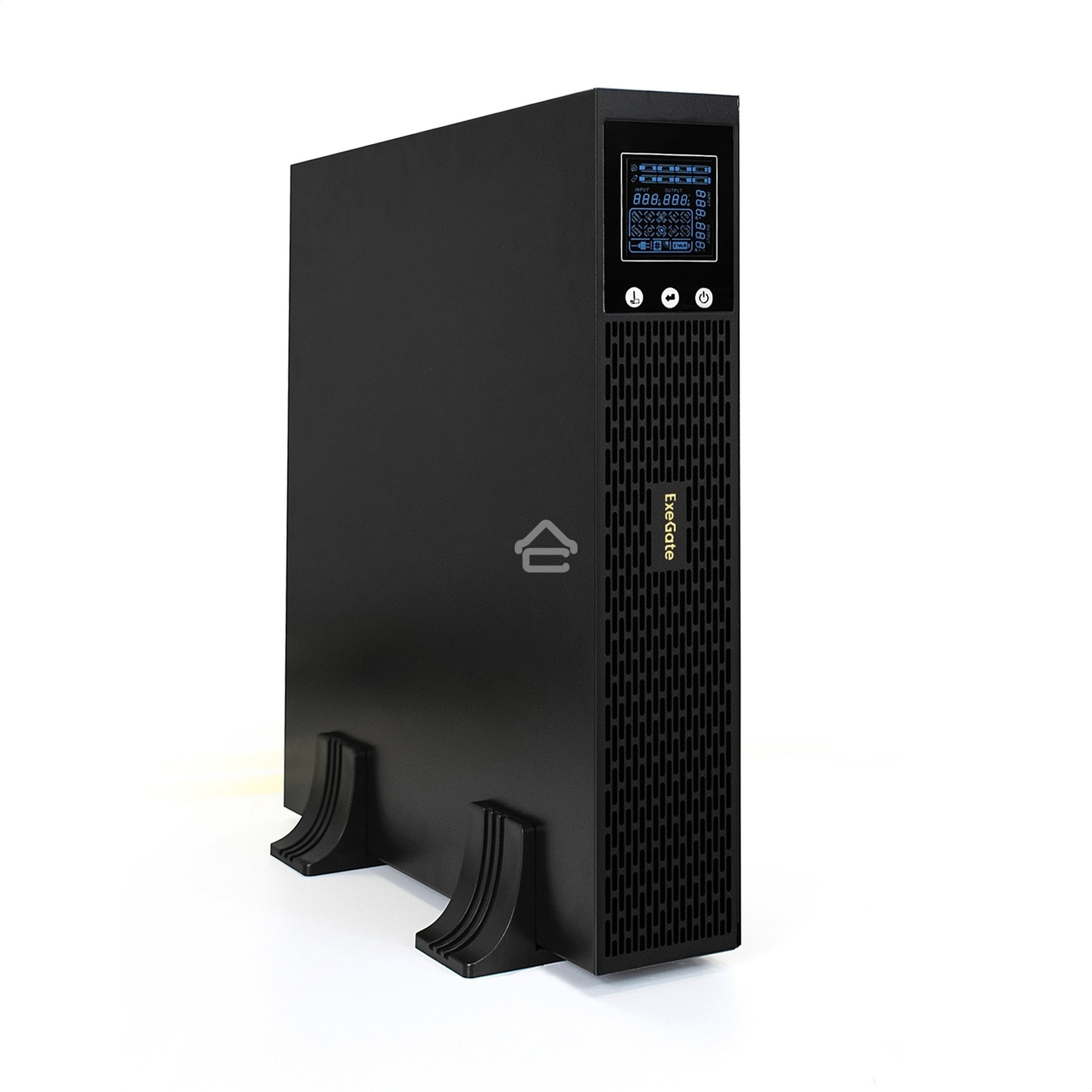 Источник бесперебойного питания Pure Sine Wave ExeGate SinePower UHB-2000.LCD.AVR.1SH.4C13.RJ.USB.2U <2000VA/1600W, LCD, AVR, 1*Schuko+4*C13, RJ45/11, USB, Rackmount 2U/Tower, металлический корпус, Black>