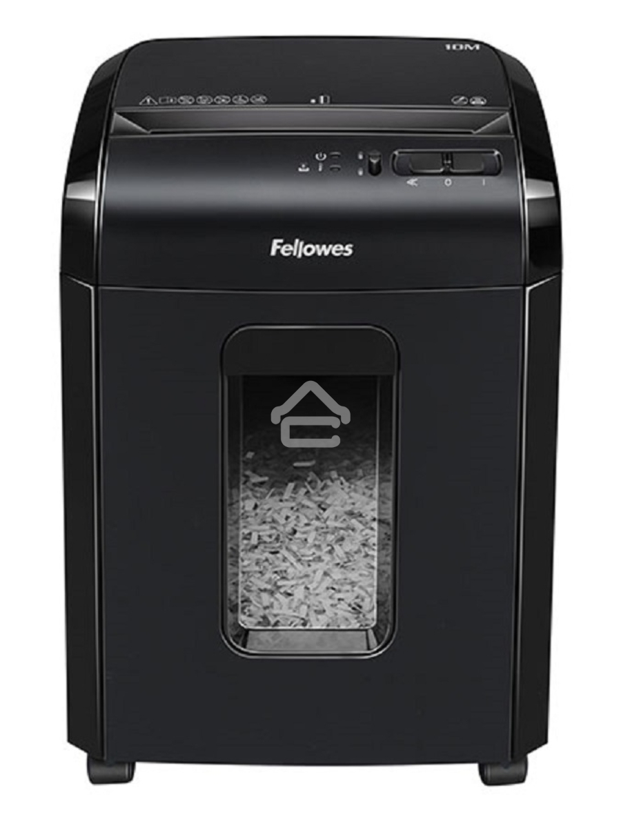 Шредер Fellowes Powershred 10M FS-4630601{DIN P-5, 2х15мм, 10лст., 19лтр., Safety Lock}, с микрорезкой