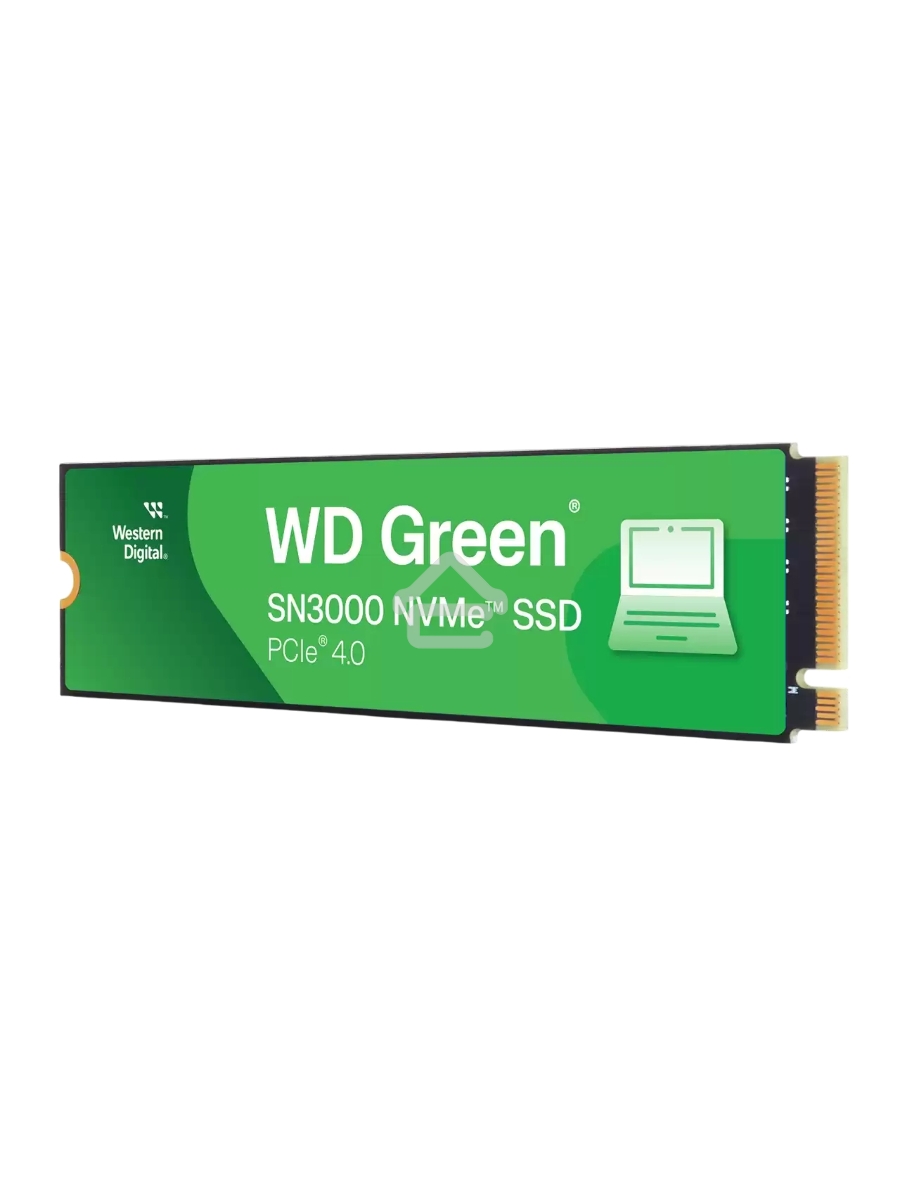 Твердотельный диск 2TB WD Green SN3000, M.2 2280, PCI-E 3x4, [R/W - 5000/4200 MB/s]