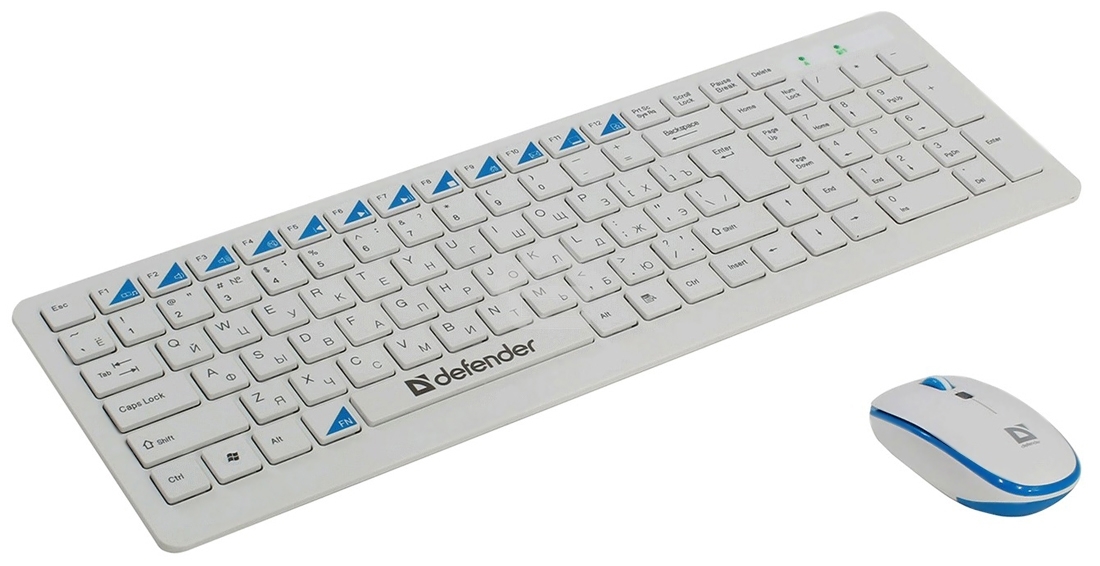 Клавиатура + мышь Defender Skyline 895 Nano W (белый) Кл:104, 1000/1500/2000dpi