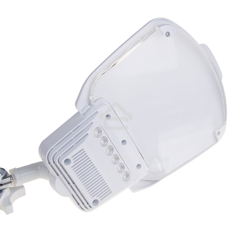 Лупа на струбцине Rexant, квадратная 3D+20D, с подсветкой 6 LED, серия EXPERT, белая 31-0565