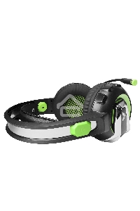 Гарнитура игровая Crown CMGH-3002 черный/зеленый