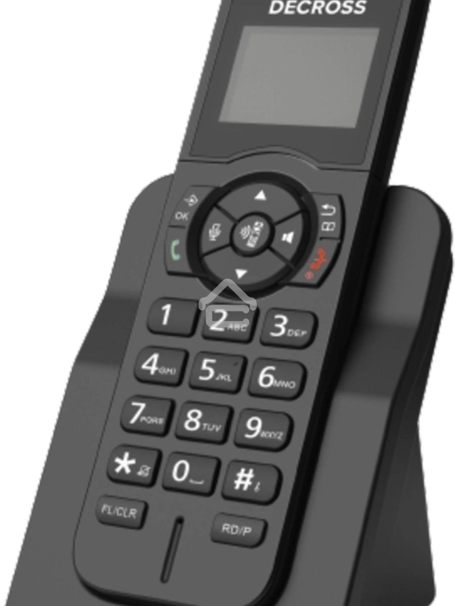 Радиотелефон Dect Decross DC1005 черный АОН