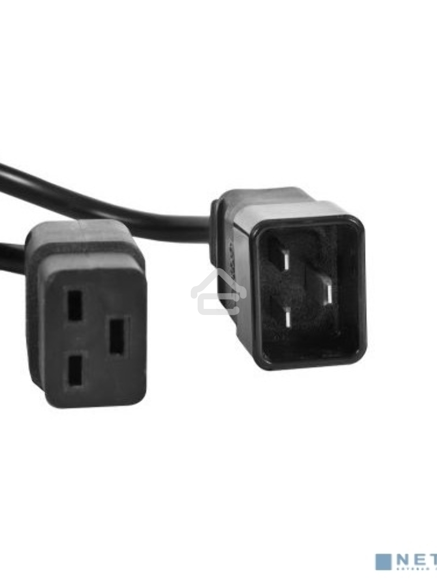 Шнур питания ЦМО с заземлением IEC 60320 C19/IEC 60320 C20, 16А/250В (3x1,5), длина 3 м. (R-16-Cord-C19-C20-3)
