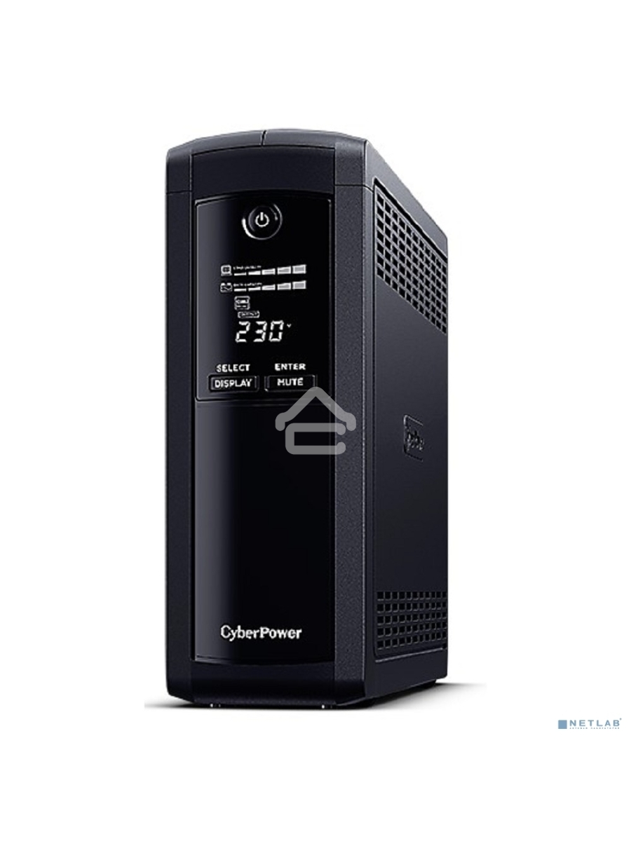 Источник бесперебойного питания UPS CyberPower VP1600EILCD Line-Interactive 1600VA/960W USB/RS-232/RJ11/45 (4 + 4 IEC С13)