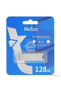 Флеш диск USB Drive Netac U782C NT03U782C-128G-30PN dual USB3.0+TypeC 128GB, retail version