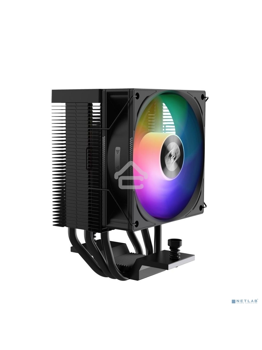 Кулер для процессора PCCooler R300 ARGB BK черный 92мм алюминий+медь 2200rpm 30db 4-pin 150W 133мм