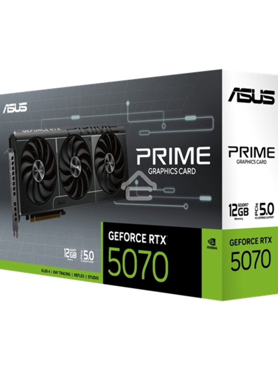 Видеокарта ASUS PRIME-RTX5070-12G, 12 GB GDDR7, 192 bit, 3xDP, HDMI, GPU 2165 MHz