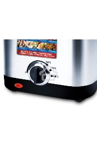 Фритюрница Centek CT-1430 сталь 900 Вт, АНТИПРИГАРНАЯ ЧАША, стальной корпус, ёмкость на 1,5 л масла