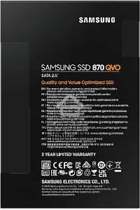 Накопитель SSD Samsung 4TB 870 QVO, V-NAND, 2.5