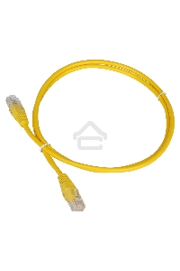 Кабель Патч-корд Lanmaster UTP TWT-45-45-5.0-YL вилка RJ-45-вилка RJ-45 кат.5е 5м желтый ПВХ (уп.:1шт)