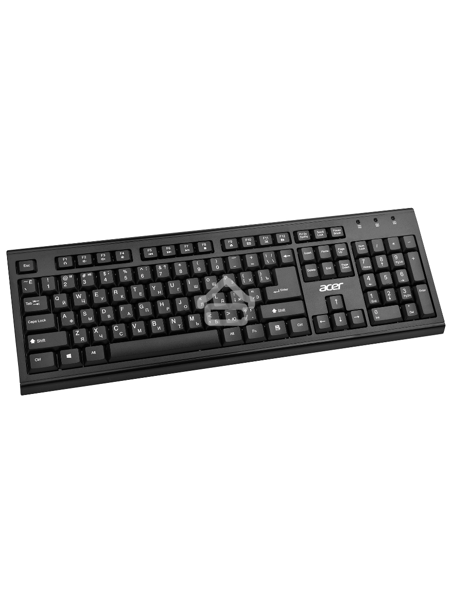 Клавиатура + мышь Acer OKR120 клав:черный мышь:черный USB беспроводная Multimedia