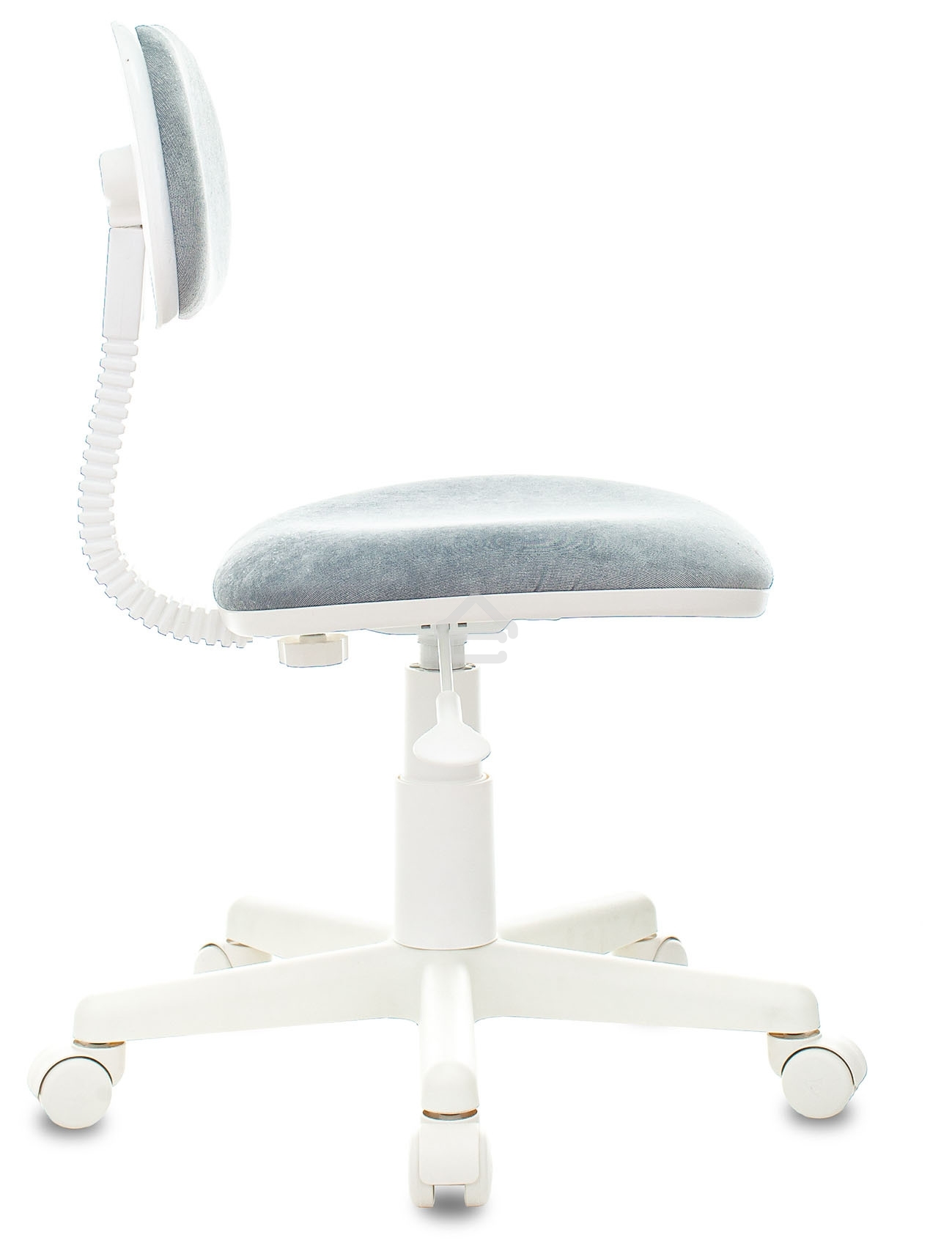 Кресло детское Бюрократ CH-W201NX Light-28 серо-голубой, крестов. пластик, пластик белый