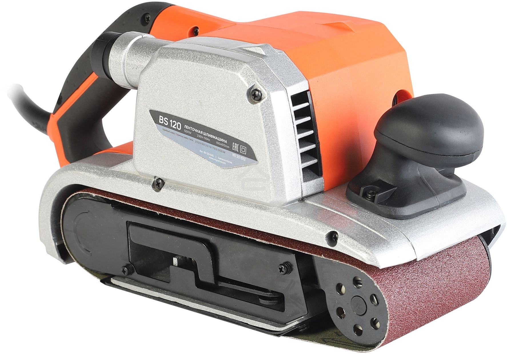 Ленточная шлифовальная шашина (ЛШМ) PATRIOT BS 120, мощность 1200 Вт, лента 100х610 мм