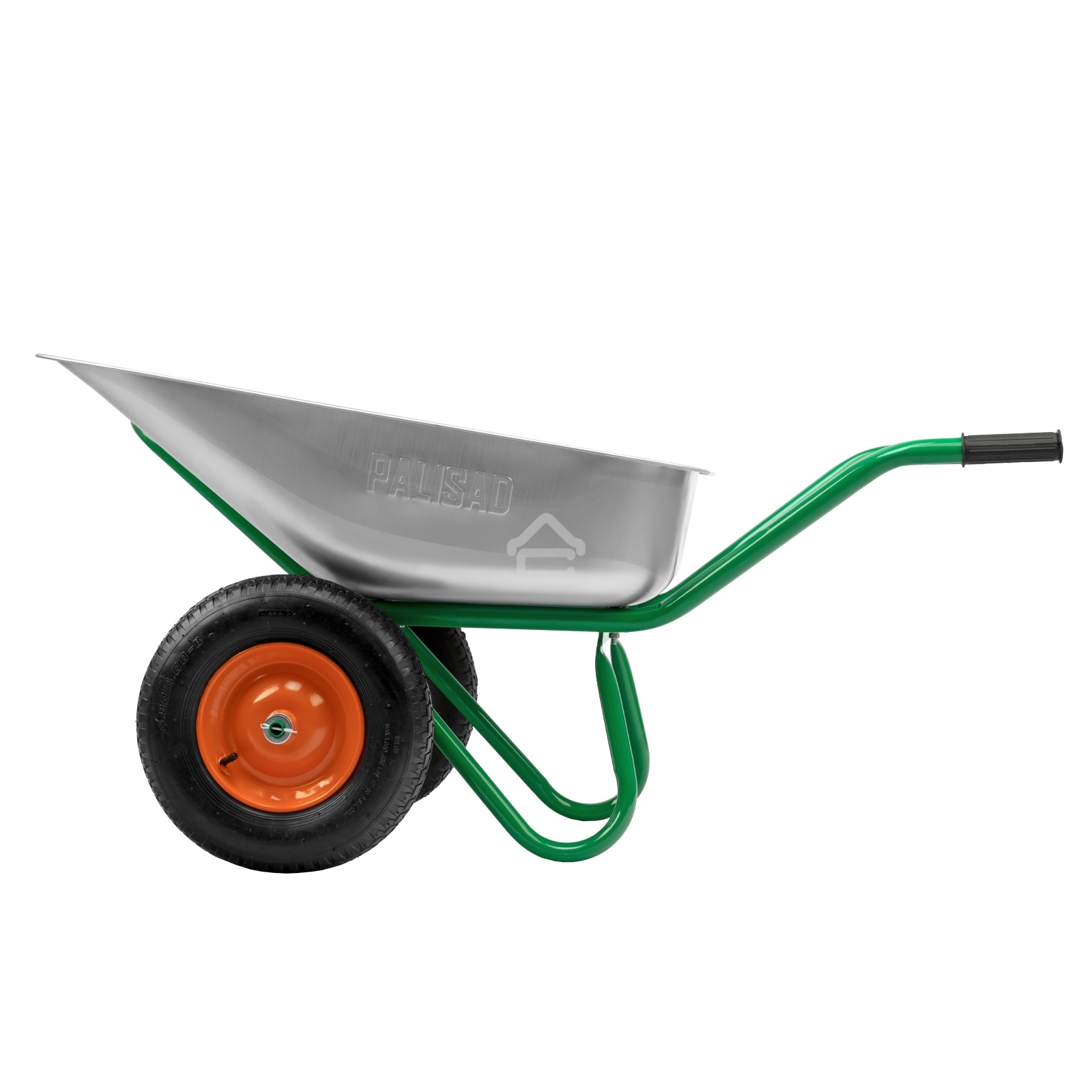 Тачка садово-строительная Palisad 2-х колесная, усиленная, грузоподъемность 320 кг, объем 100 л