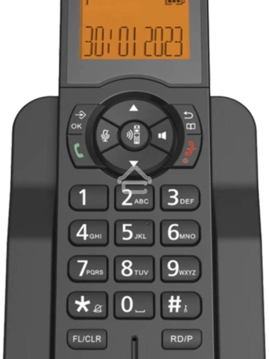 Радиотелефон Dect Decross DC1005 черный АОН